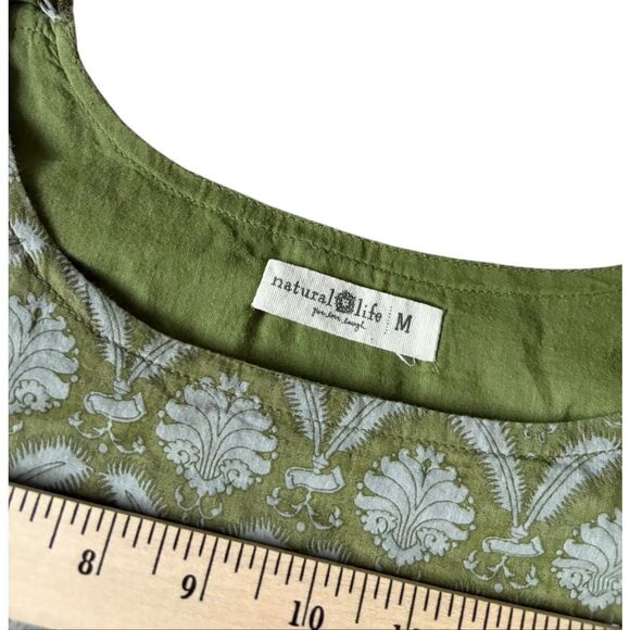 Natural Life Adele Cotton Midi Dress size M Boho Bohemian Sleeveless - Picture 7 of 10